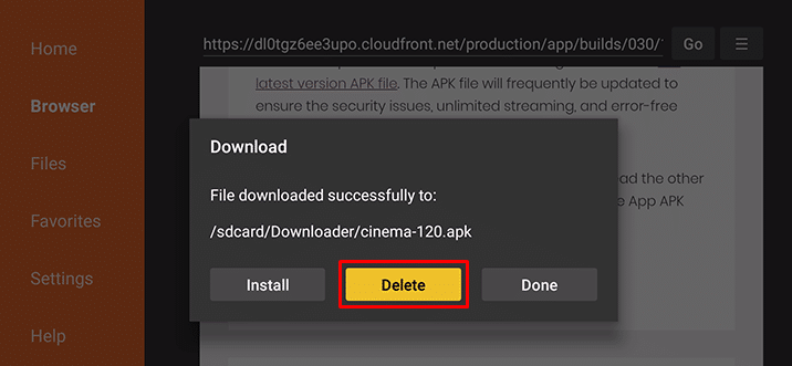 Delete - How to Use Cinema HD in Amazon Firestick