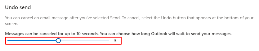 Set time - How to Recall an Email in Outlook