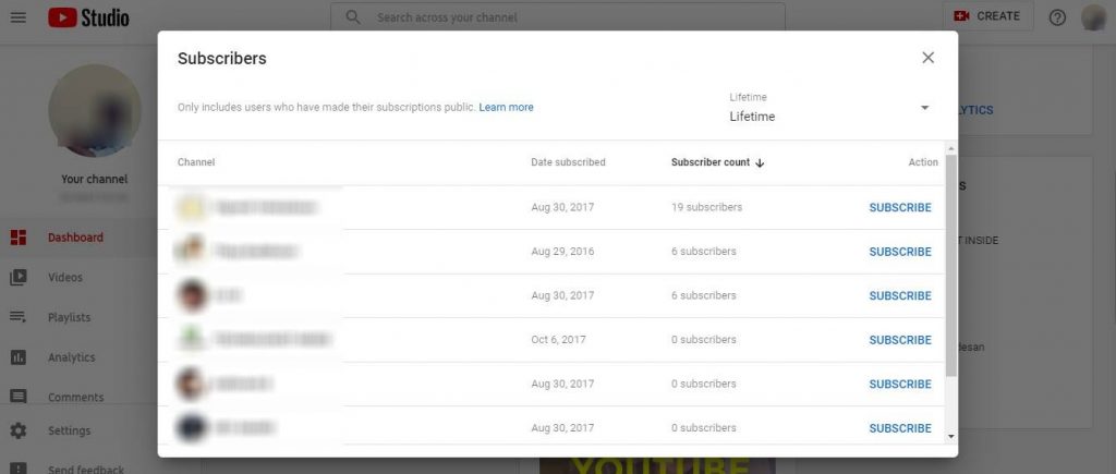 Subscriber list - How To See Your Subscribers On YouTube