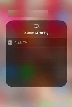 Select Apple TV name 