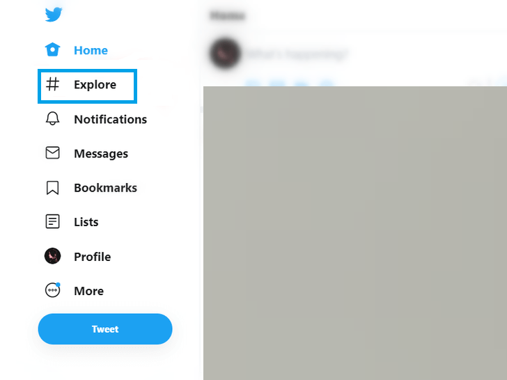 Select #Explore - How to See What's Trending on Twitter