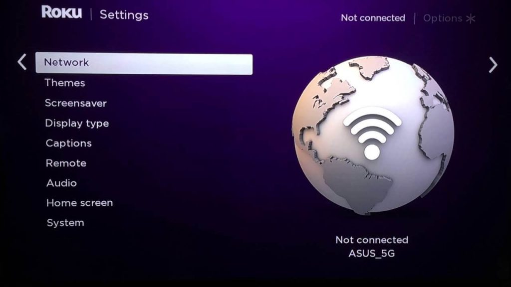 Select Network--Roku Won't Connect to Wireless internet Network