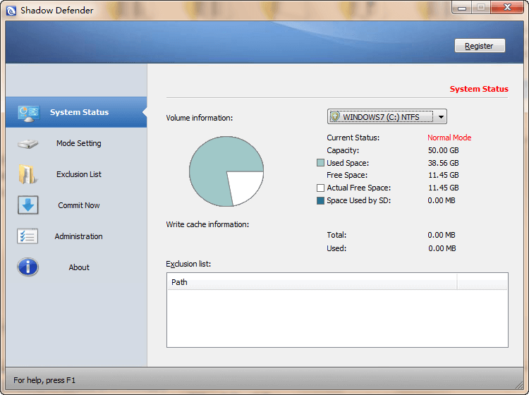 Shadow Defender-Sandboxie Alternative