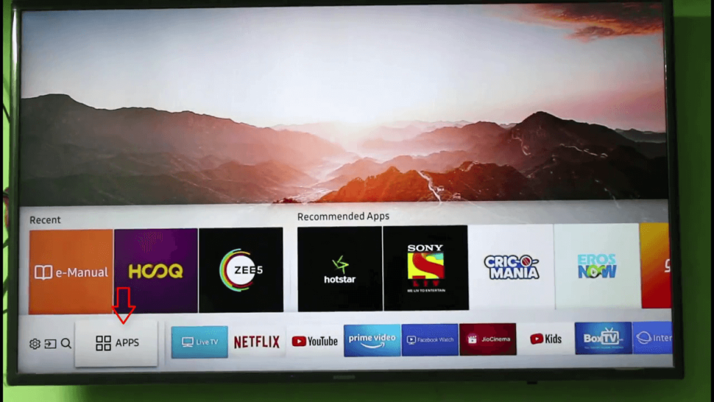 Spectrum App on Samsung TV