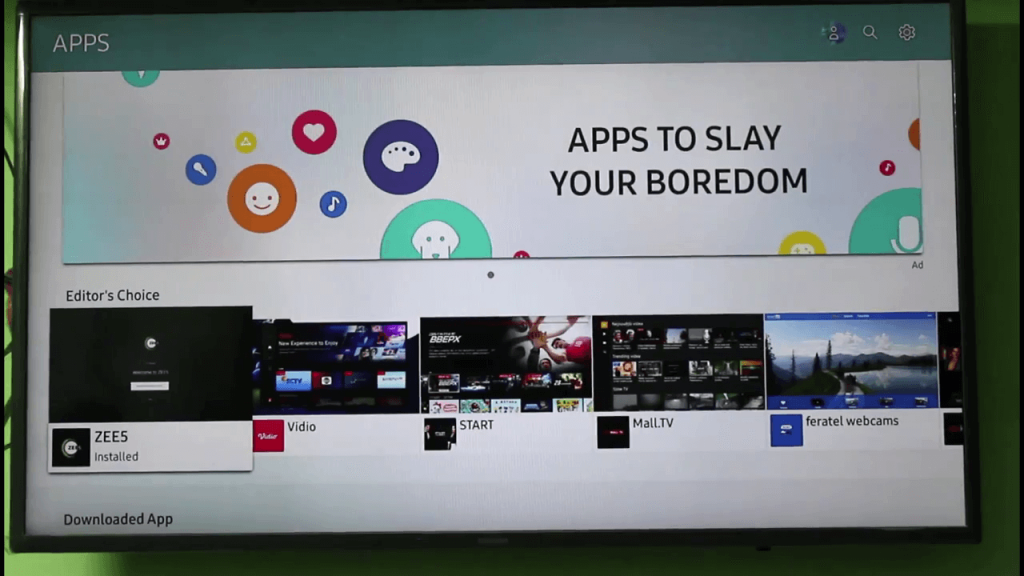 Spectrum App on Samsung TV