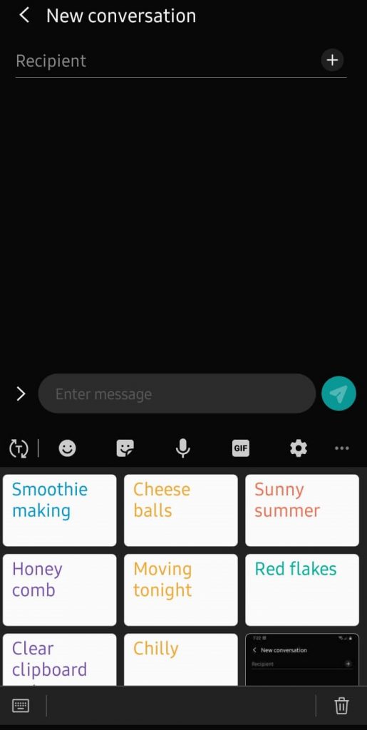 Tap on Delete icon - How to Clear Clipboard on Android