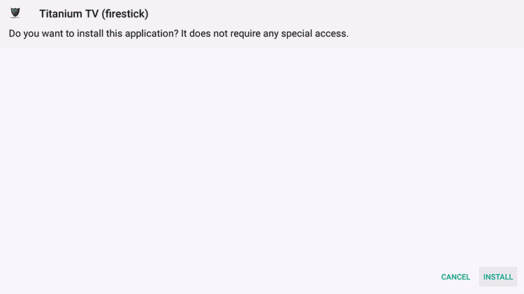 Install Titanium TV on Firestick