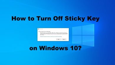 How to Turn off Sticky Keys on Windows