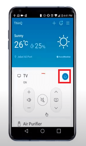 Turn on LG TV without Remote