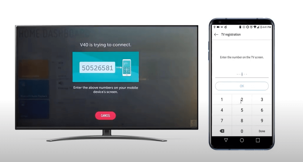 Pair LG ThinQ app with your TV