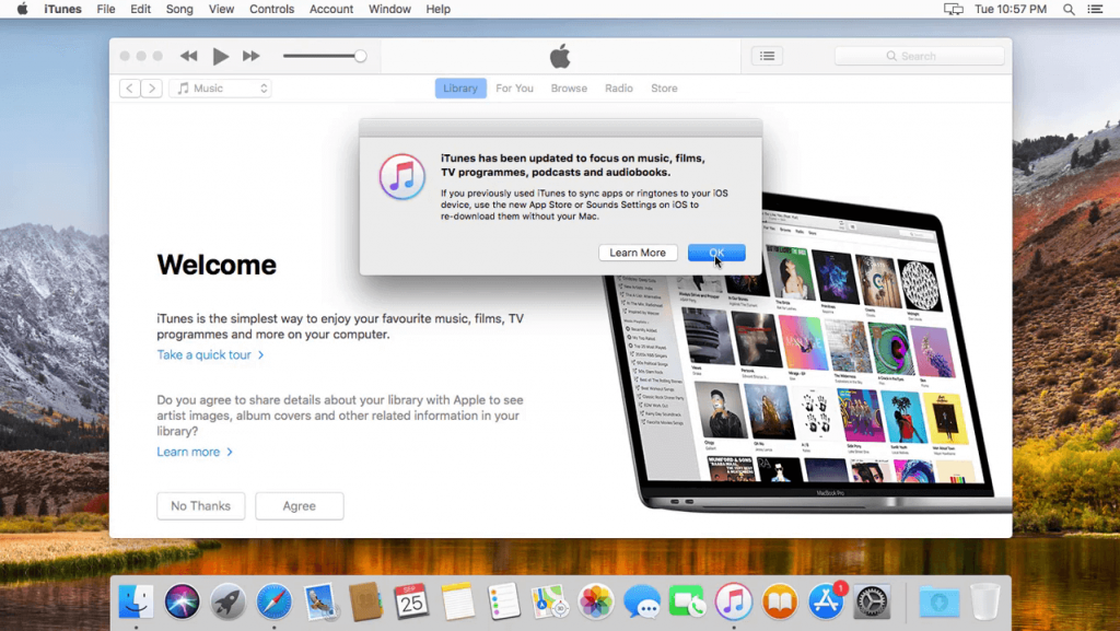Update iTunes on Mac