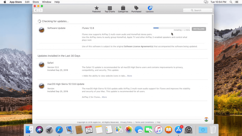 Update iTunes on Mac