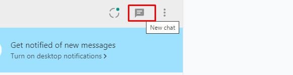 Tap on New Chat option