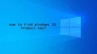 Find Windows 10 Product Key