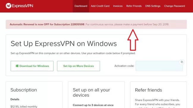 cancel ExpressVPN