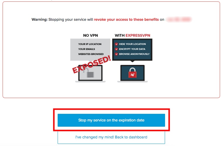 cancel ExpressVPN