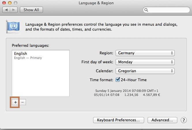 Adding the Convenient Language
