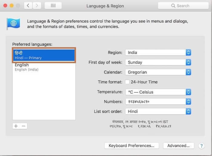 Language added - How to Change Language on Mac 