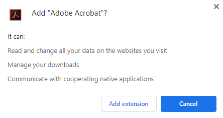 Add Extension to get Adobe Reader on Chromebook