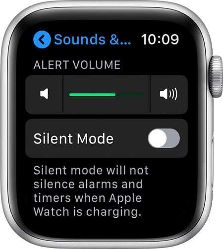 Adjust Volume to Change Notification Sound on Apple Watch 