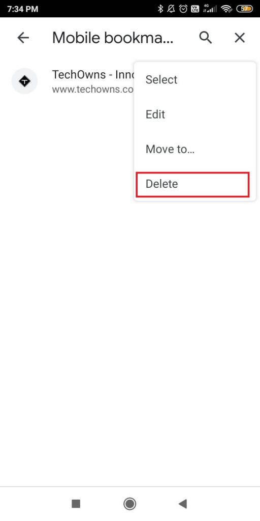 Delete option