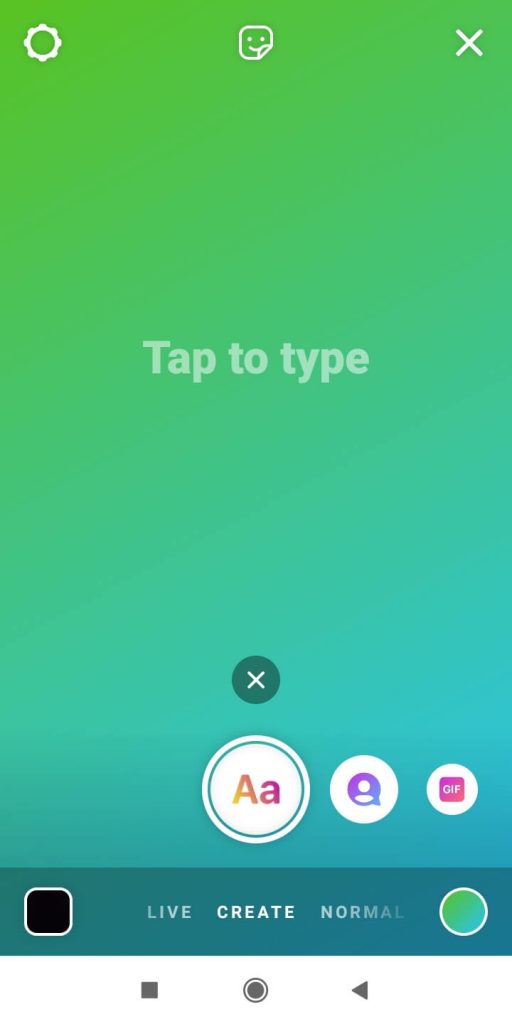 Change Background Color on Instagram Story