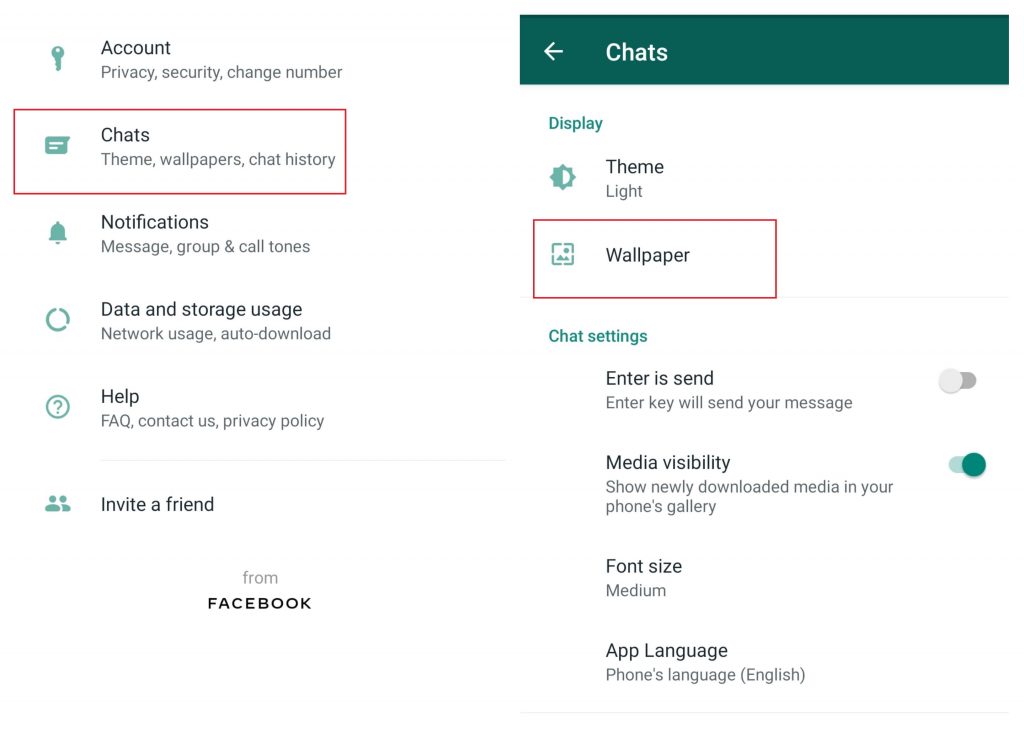 Change Background on WhatsApp