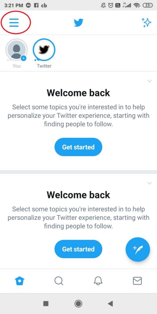 Change Email on Twitter