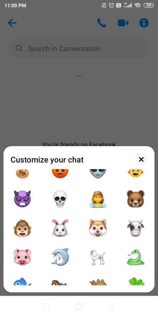 Customize your chat
