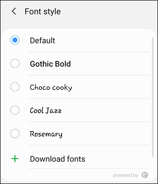 Change Font on Android