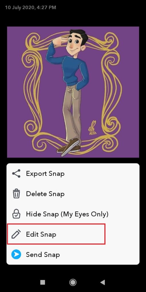 Edit Snap - How to Change Font on Snapchat