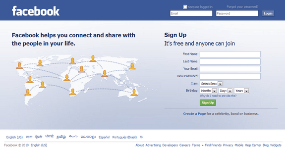 Login to Facebook Account