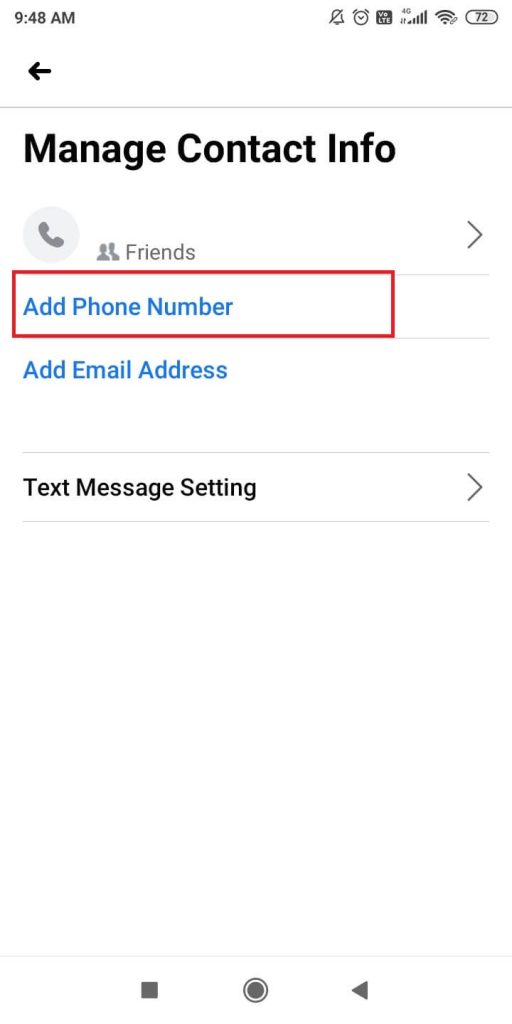 Change Phone Number on Facebook