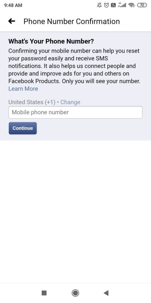 Change Phone Number on Facebook