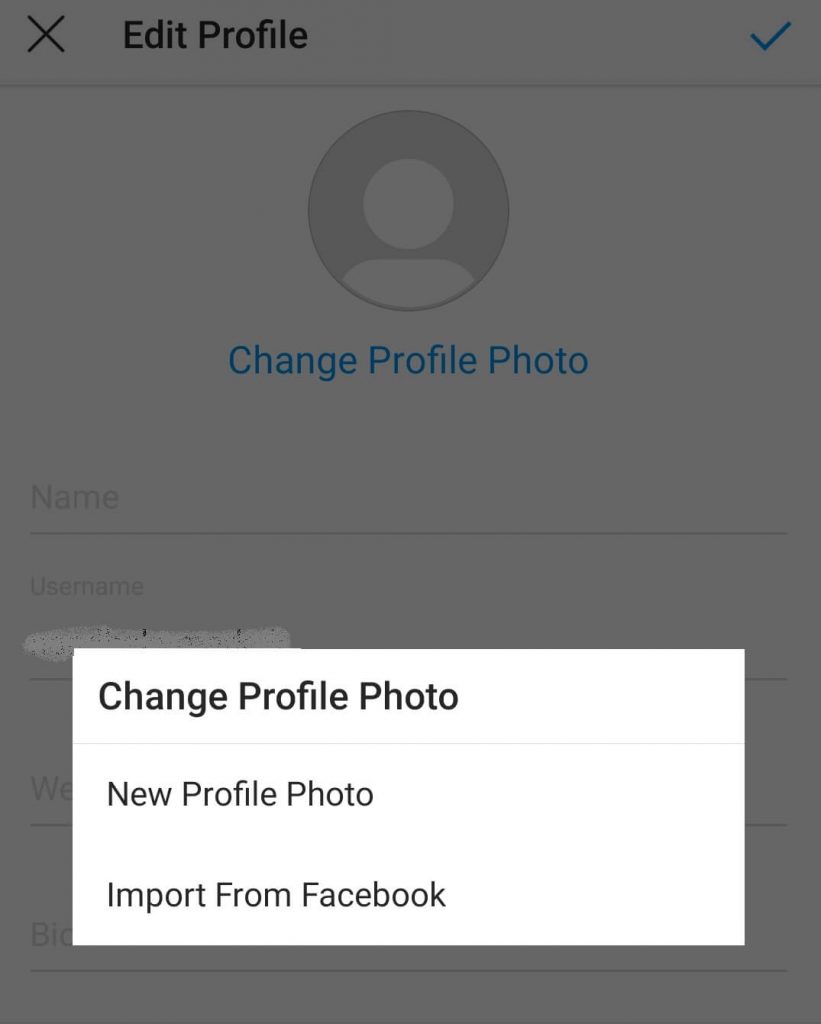 Change Profile Picture on Instagram