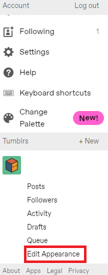 Change Tumblr Profile Picture