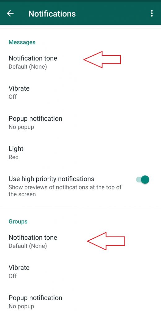 Change WhatsApp Ringtones 