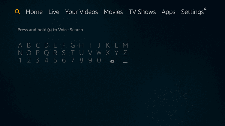 Click Search icon