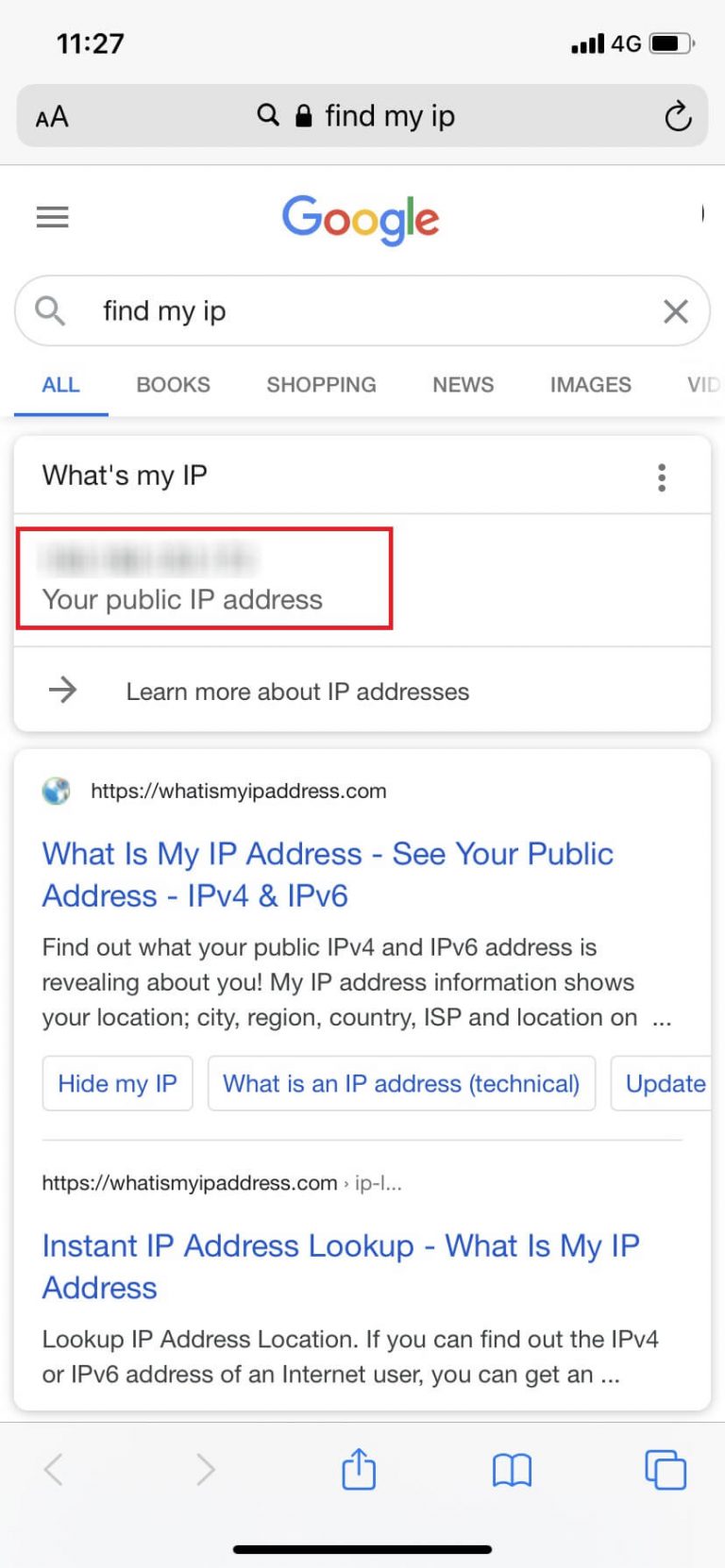 how do i find my ip address mac