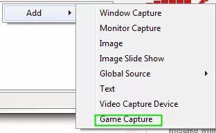 Game Capture button