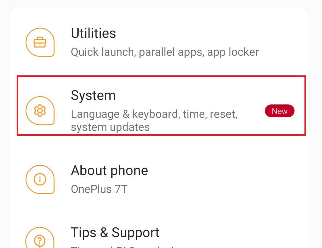 Android System Settings