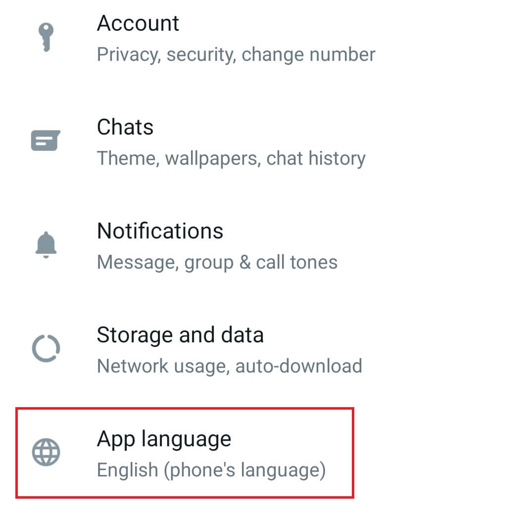 App Language