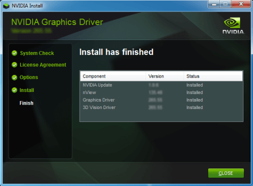 Reinstall NVIDIA Drivers 