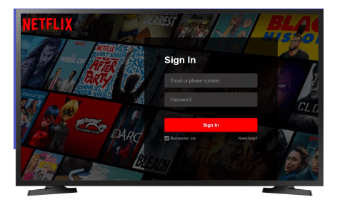 Login to Netflix to Change Netflix Profile on Samsung Smart TV 