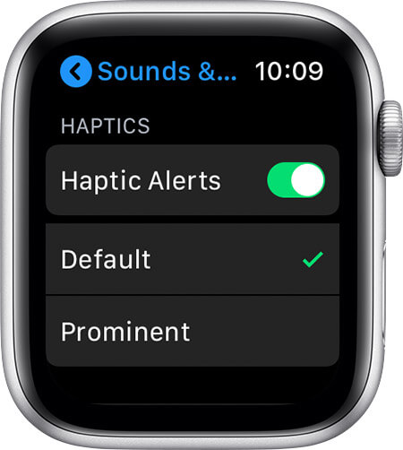 Manage Haptics to Change Notification Sound on Apple Watch 