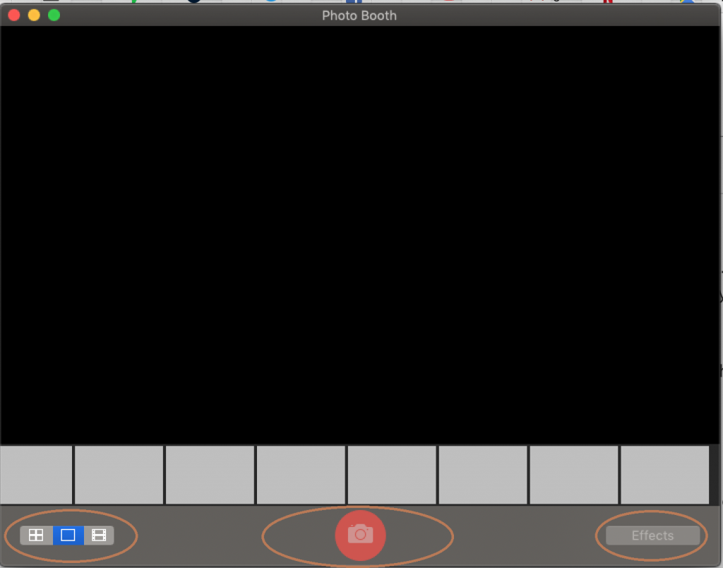 Photo Booth Screen Take Picture on MAC