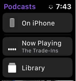 Podcast on Apple Watch