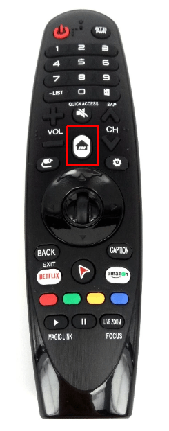Home button - HBO Max On LG Smart TV
