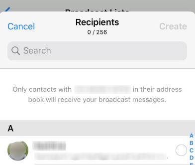 select - How To Broadcast On WhatsApp 