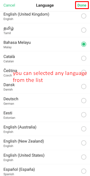 Done - How To Change Language On Messenger